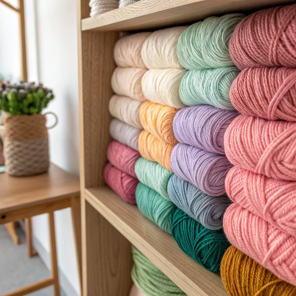 A selection of high-quality yarn for crafting